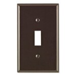 Leviton Toggle Switch Wallplate, 1-Gang, Standard Size, Brown