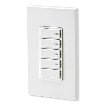 Leviton Decora Preset Countdown Timer Wall Switch, 30 Min (5, 10, 15, 30 Min)