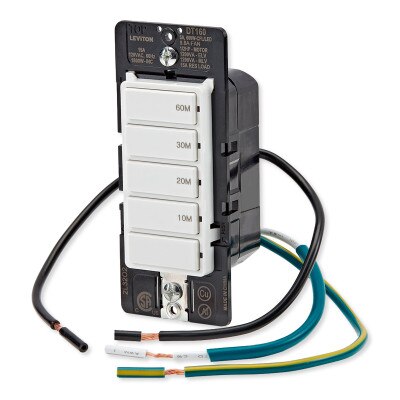 Leviton Decora In-Wall Countdown Timer Switch (10, 20, 30, 60 Min)