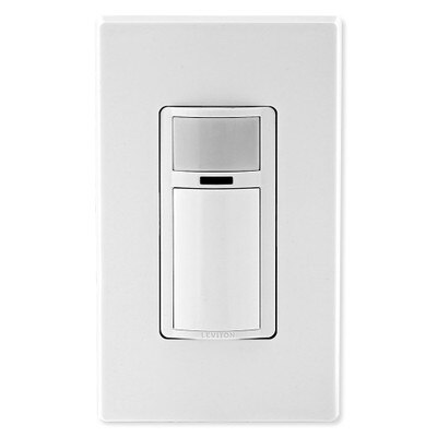 Leviton Decora In-Wall Vacancy Sensor Switch, Manual-On, 5A, Single-Pole or 3-Way