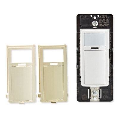 Leviton Decora In-Wall Vacancy Sensor Switch, Manual-On, 5A, Single-Pole or 3-Way