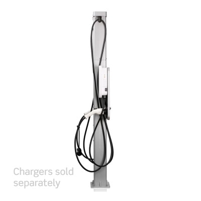 Leviton EV Side by Side Dual Mount Pedestal, Mounting Template