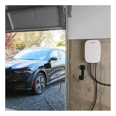 Leviton EV 48A Level 2 Electric Vehicle Charging Station, 18 Ft. Cable, Wi-Fi