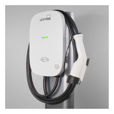 Leviton EV 80A Level 2 Electric Vehicle Charging Station, 18 Ft. Cable