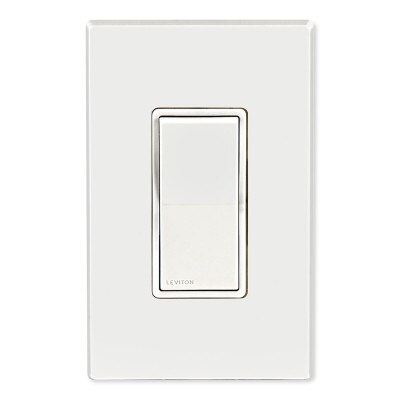 Leviton Decora Weather-Resistant Single-Pole Switch, White (Open Box)