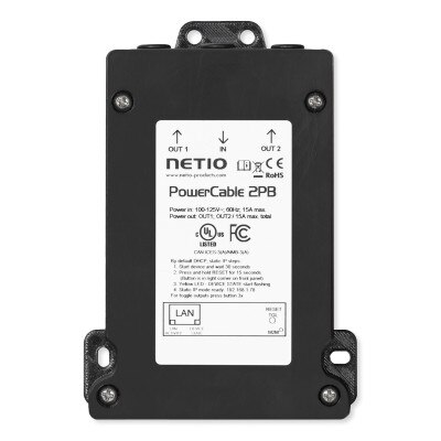 NETIO PowerCable 2PB Smart Flat Power Distribution Unit, Dual Output NEMA 5-15R