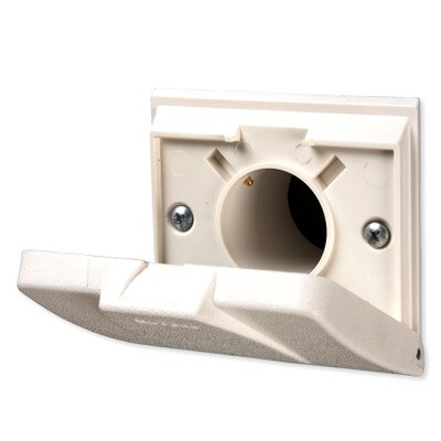 NuTone Central Vacuum 360 Series Automatic On/Off Wall/Floor Inlet, White