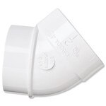 NuTone Central Vacuum 45 Degree Street Ell Fitting