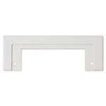 NuTone Central Vacuum Trim Plate for CanSweep Automatic Inlet, White