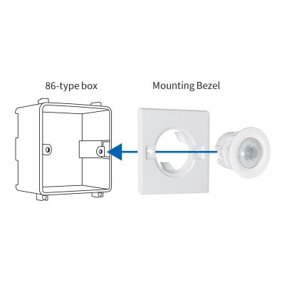 Optex Indoor Recessed Mount PIR Detector, 360 Degree