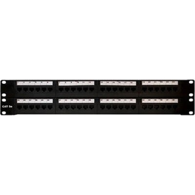 On-Q/Legrand 48-Port Cat5e Rack-Mount Patch Panel