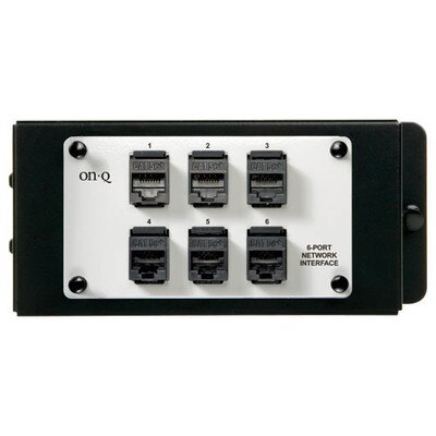 On-Q/Legrand 6-Port Cat5e Network Interface Module