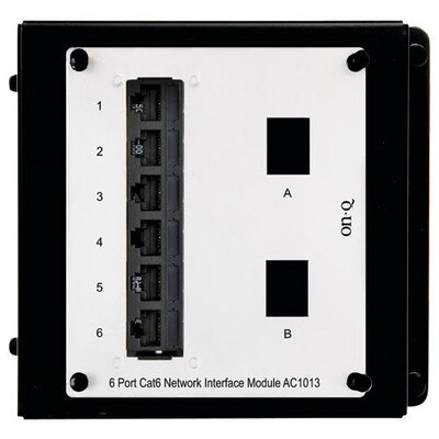 On-Q/Legrand 6-Port Cat6 Network Interface Module