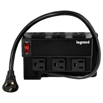 On-Q/Legrand Enclosure Power Strip Module, Half Width