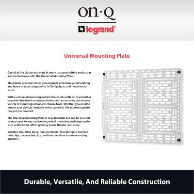 On-Q/Legrand Universal Mounting Plate
