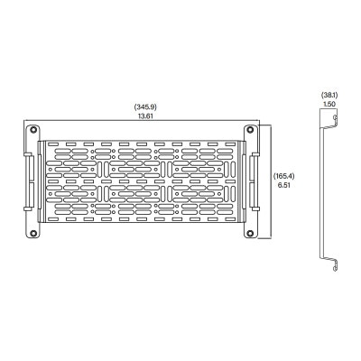 OnQ/Legrand 5 In. Mounting Plate with 1.5 In. of Elevation