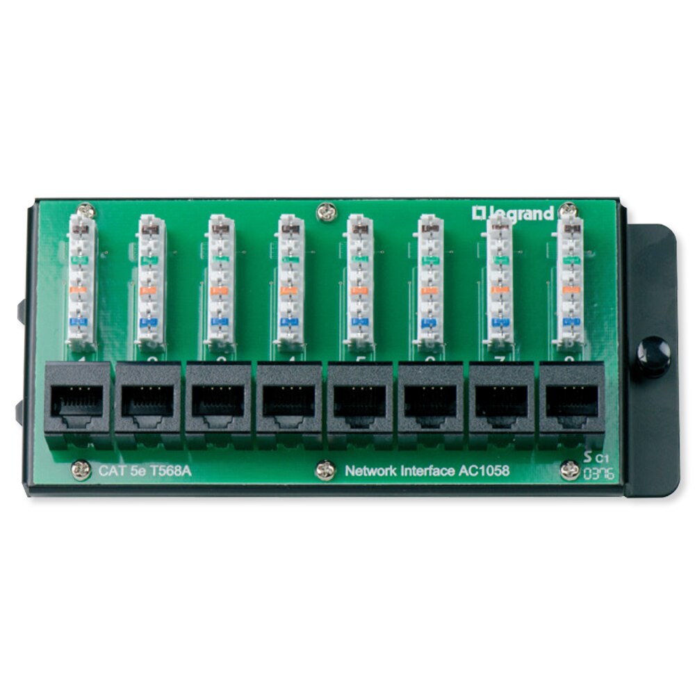 On-Q/Legrand 8 Port Cat5e Network Interface Module