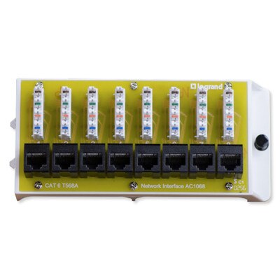 On-Q/Legrand 8 Port Cat6 Network Interface Module (Open Box)