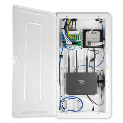 On-Q/Legrand Plastic Enclosure With Hinged Door and Trim