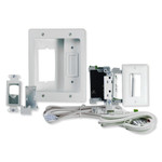 On-Q/Legrand Flat Screen TV Pro Power and Cable Management Kit, White