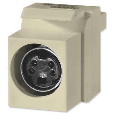On-Q/Legrand S-Video to 110 Keystone Snap-In Connector