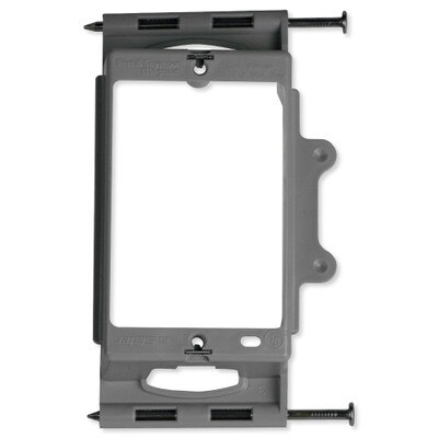 On-Q/Legrand 1-Gang Low Voltage Nail On Bracket with Quick/Click