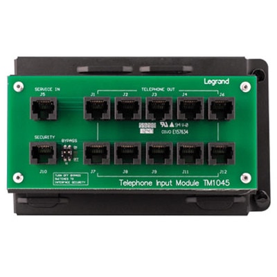 On-Q/Legrand 10-Way RJ45 Phone Module with RJ31X