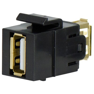On-Q/Legrand USB Coupler Keystone Snap-In Connector
