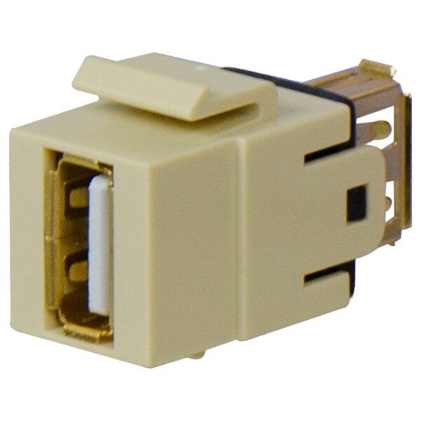 On-Q/Legrand USB Coupler Keystone Snap-In Connector