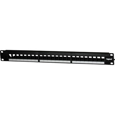 On-Q/Legrand 24-Port Keystone Rack-Mount Patch Panel