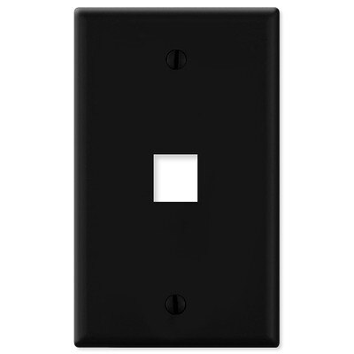 On-Q/Legrand Keystone Wallplate, 1-Gang, 1-Port
