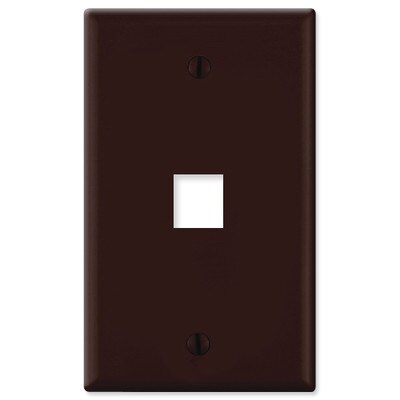 On-Q/Legrand Keystone Wallplate, 1-Gang, 1-Port