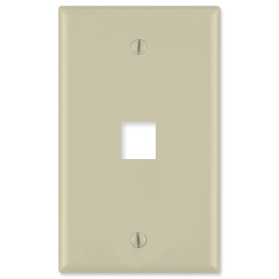 On-Q/Legrand Keystone Wallplate, 1-Gang, 1-Port