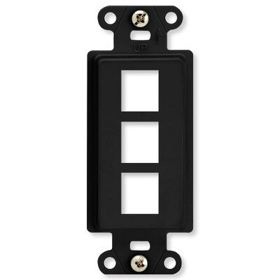 On-Q/Legrand Keystone Decorator Strap, 3-Port