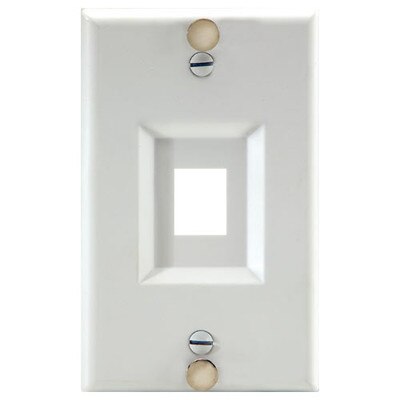 On-Q/Legrand Keystone Phone Wallplate, Empty