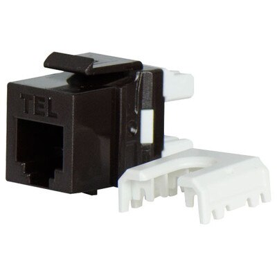 On-Q/Legrand Quick Connect RJ25 Telephone Keystone Snap-In Connector