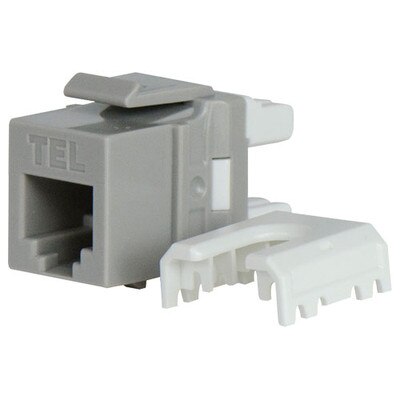 On-Q/Legrand Quick Connect RJ25 Telephone Keystone Snap-In Connector