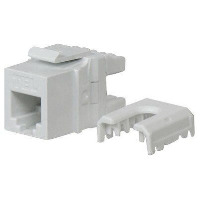 On-Q/Legrand Quick Connect RJ25 Telephone Keystone Snap-In Connector