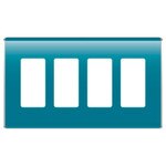 On-Q/Legrand Studio Design Wallplate, 4-Gang