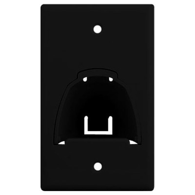 On-Q/Legrand Hinged Bullnose Cable Access Wallplate, 1-Gang