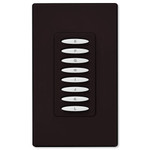 PCS PulseWorx UPB Dimmer Wall Switch, 8 Button, Brown