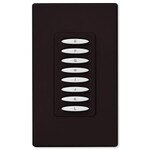 PCS PulseWorx UPB Wall Controller, Load Relay, 8A, 8 Button, Brown