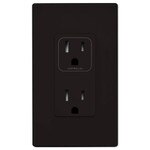 PCS PulseWorx UPB Split Duplex Wall Receptacle, Brown