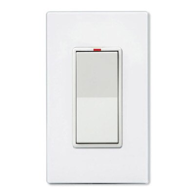 PCS SimpleWorx Wall Switch Transceiver Relay, 15A, White (Open Box)