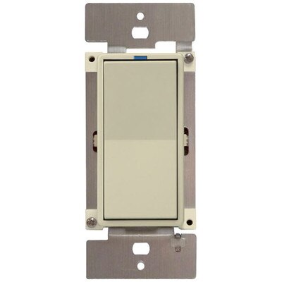 PCS PulseWorx UPB LED/CFL Dimmer Wall Switch, 600W, Almond