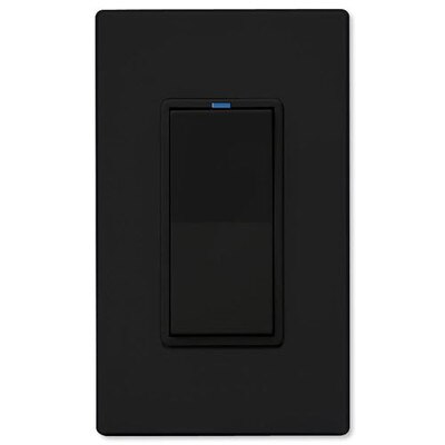 PCS PulseWorx UPB LED/CFL Dimmer Wall Switch, 600W, Black