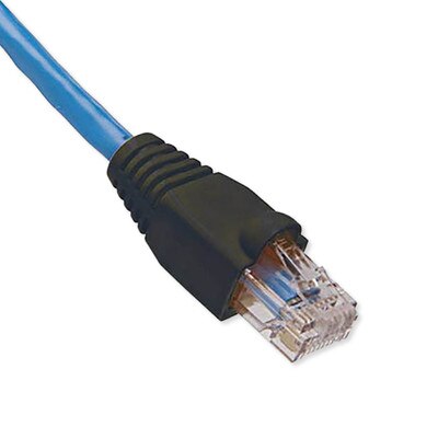 Platinum Tools EZ-RJ45 Cat5e Strain Relief Boot, 5.5mm Max OD, (100 Pack), Black