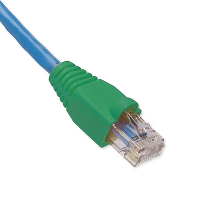 Platinum Tools EZ-RJ45 Cat5e Strain Relief Boot, 5.5mm Max OD, (100 Pack), Green