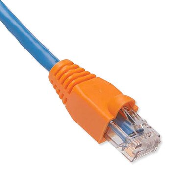 Platinum Tools EZ-RJ45 Cat5e Strain Relief Boot, 5.5mm Max OD, (100 Pack), Orange