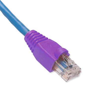 Platinum Tools EZ-RJ45 Cat5e Strain Relief Boot, 5.5mm Max OD, (100 Pack), Purple